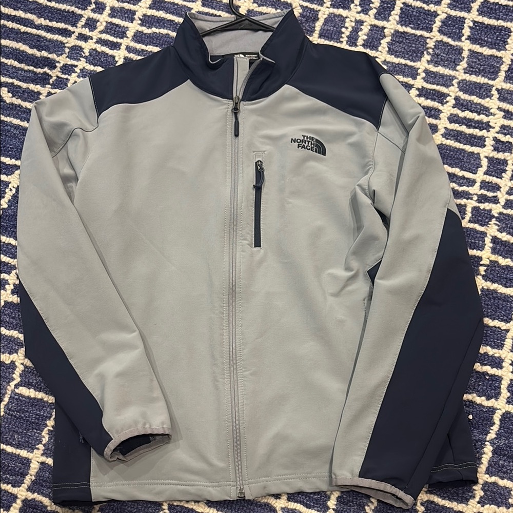 The North Face Gray and Navy Blue Performance Jacket